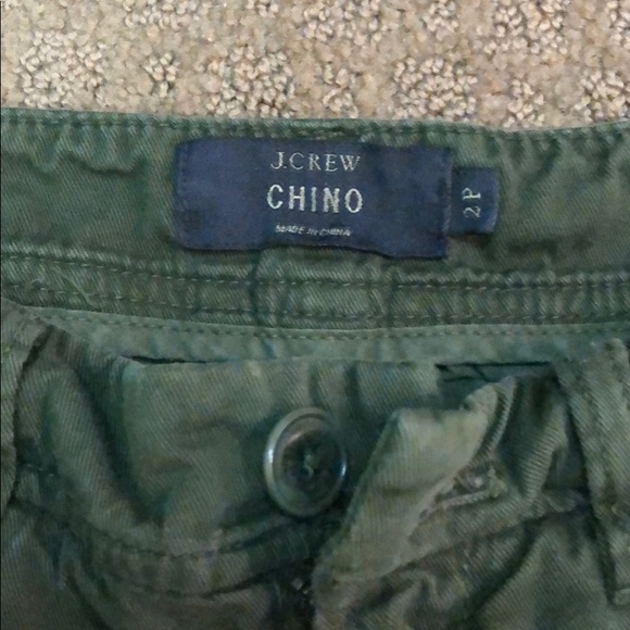 J. Crew Scout Chino Army Green - Picture 2 of 3